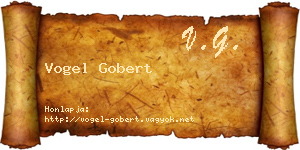 Vogel Gobert névjegykártya